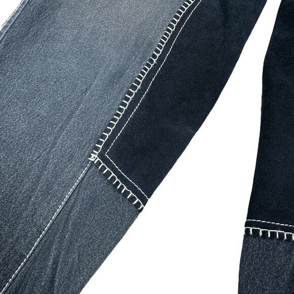 Romfh Equestrian Riding Breeches Pant Women's 32R Navy Blue Stretch Full Seat - Picture 5 of 10